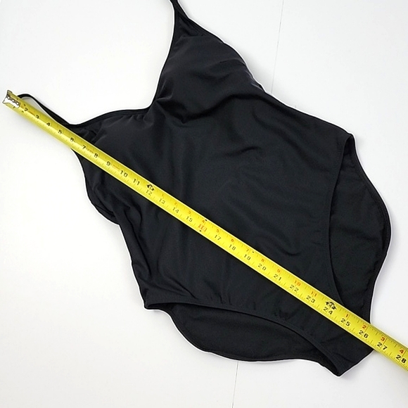 INGEAR SWIM Women's Black One Piece Swimsuit V Neck Convertible Straps Size M - Picture 15 of 15